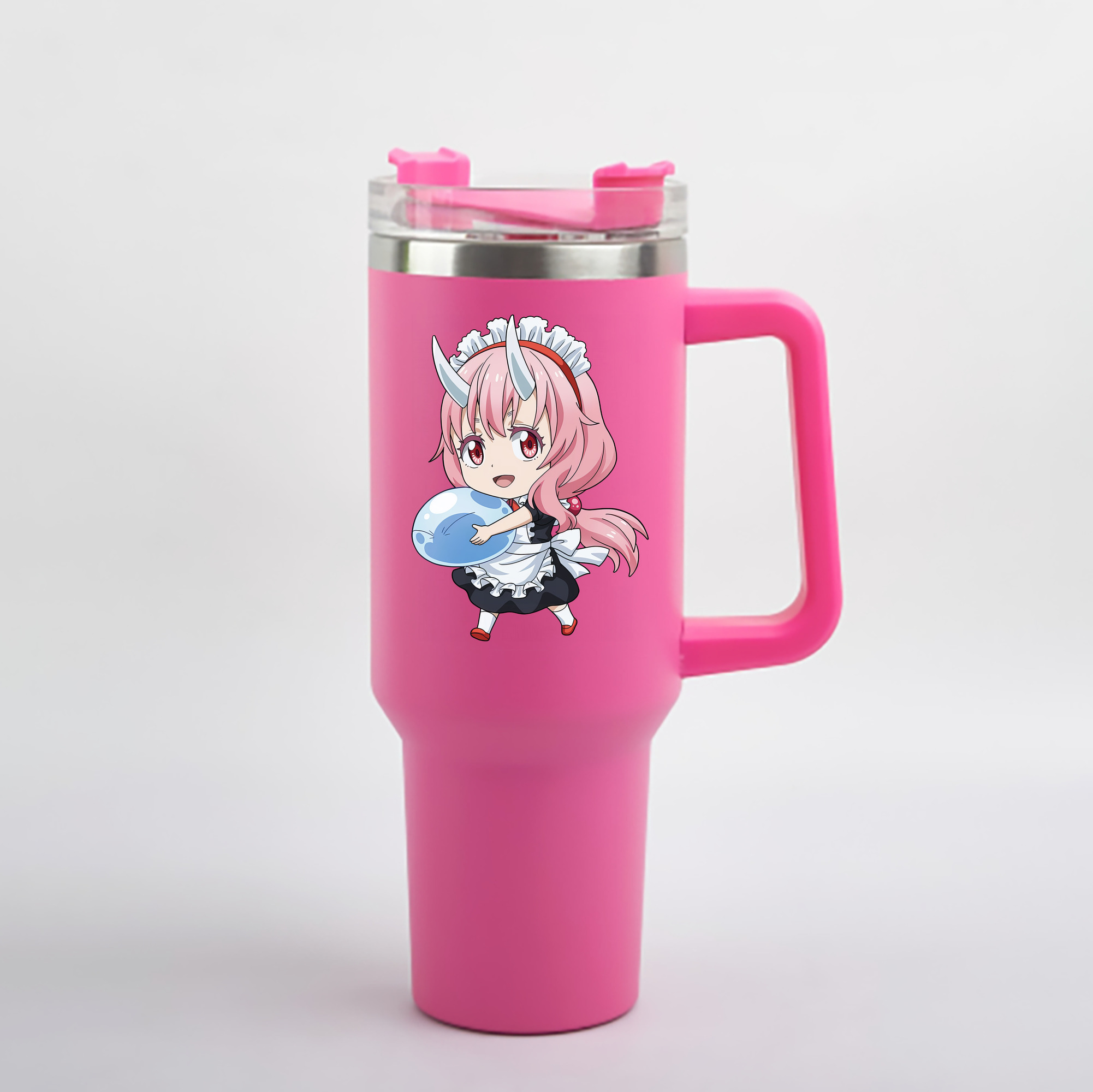 （画像用） 転スラ Regarding Reincarnated to Slime 1200mL車用タンブラー - クリスタルステッカー（プラスチックストロー付き）